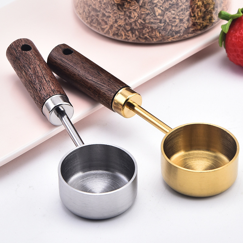 Sugar Scrub Coffee - 15ml paslanmaz çelik ölçüm kaşığı çorba