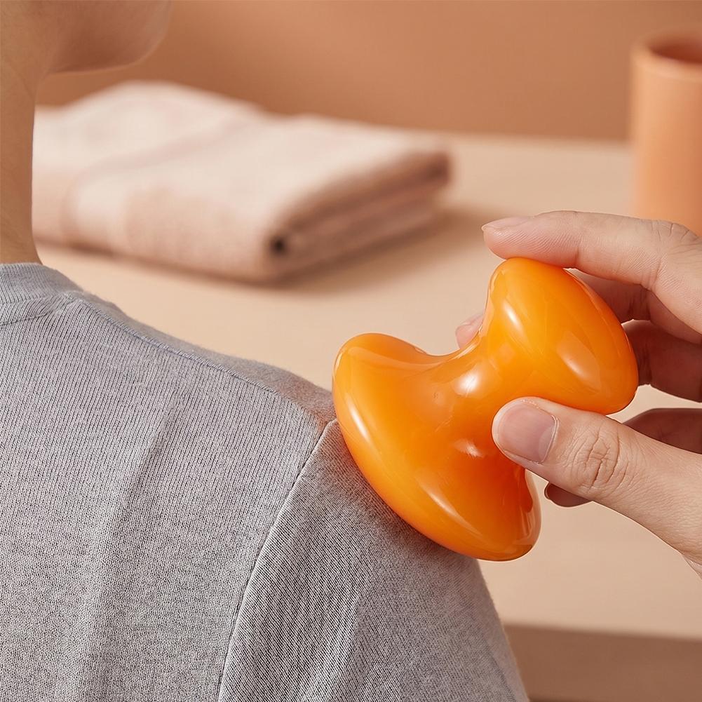Gua Sha Tool Rose Quartz - Doğal Gül Kuvars SPA Terapisi Yeşim
