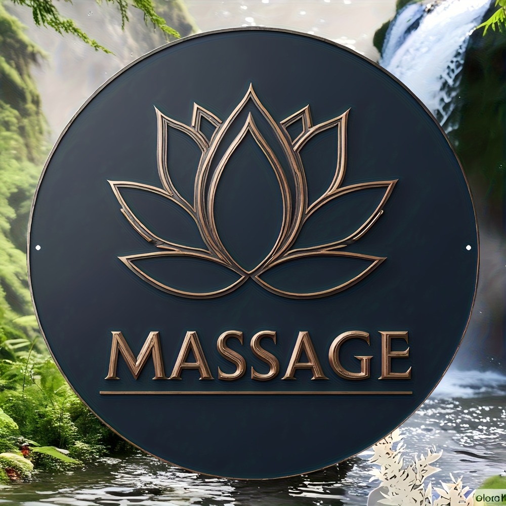 Spa Wellness Yoga - Lotus Çiçeği ve Spa Duvar Sanatı