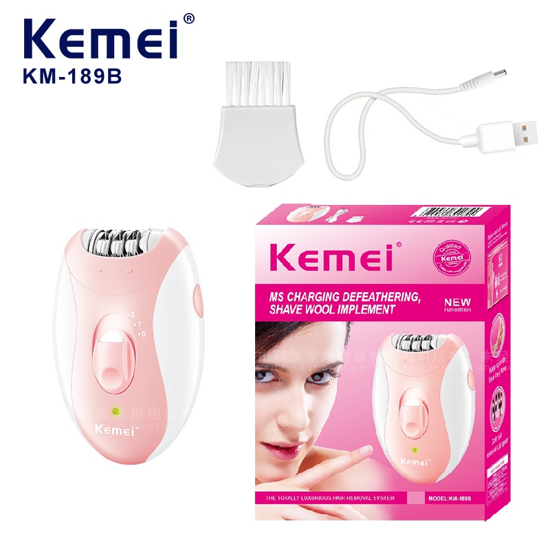 Epilator Wireless - Kemei Bayan Elektrikli Epilatörü İki Hızlı