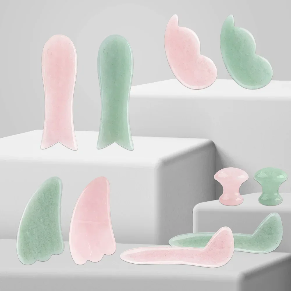 Doğal Yeşim Taşı Gua Sha Masaj - Gua Sha Tool Rose Quartz incelemesi ve fiyatı