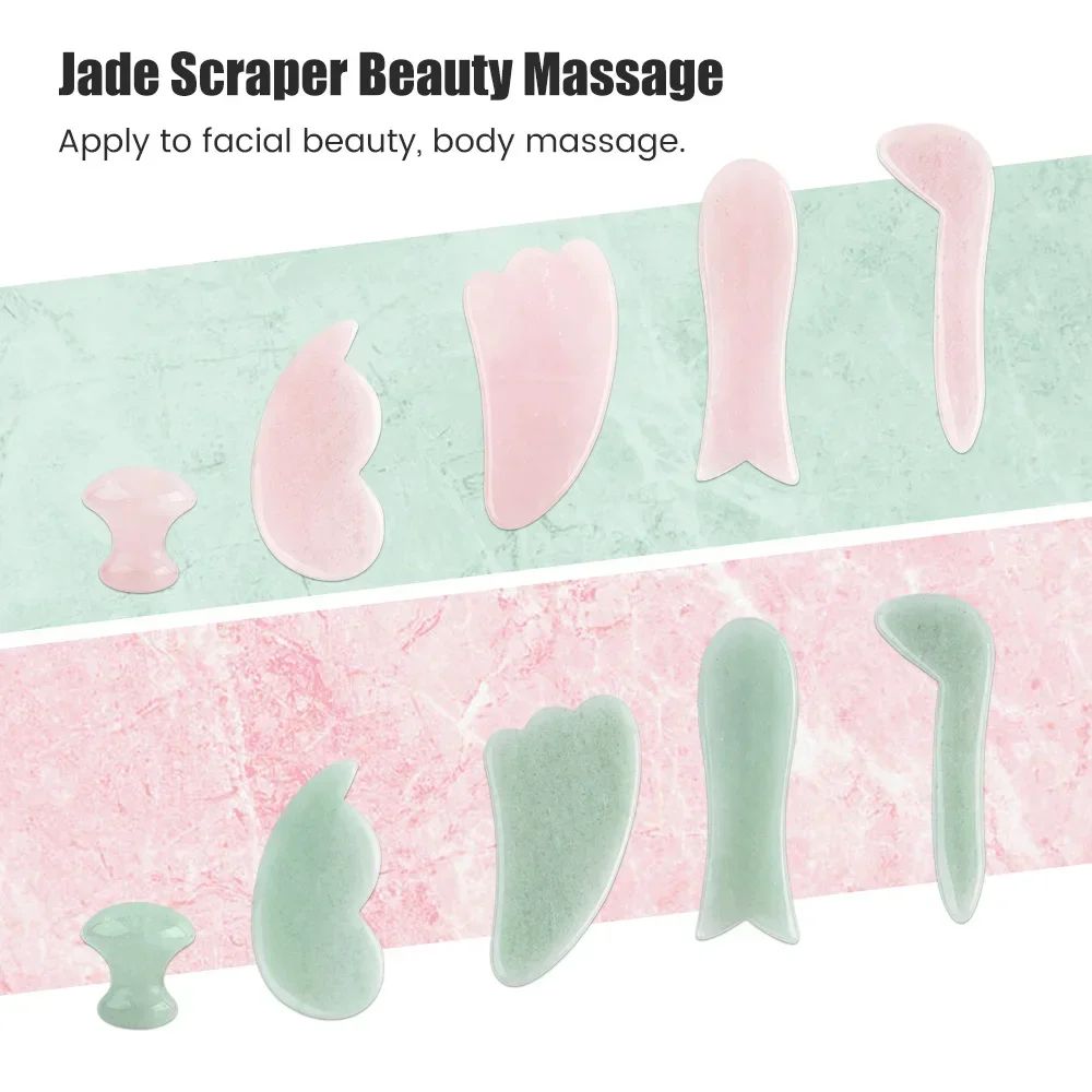 Doğal Yeşim Taşı Gua Sha Masaj - Gua Sha Tool Rose Quartz incelemesi ve fiyatı