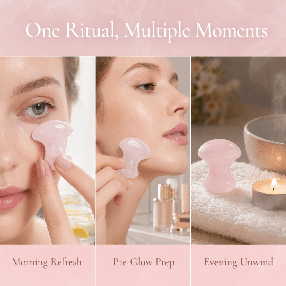 Kristal Gül Kuvars Masaj Taşı  - Gua Sha Tool Rose Quartz incelemesi ve fiyatı