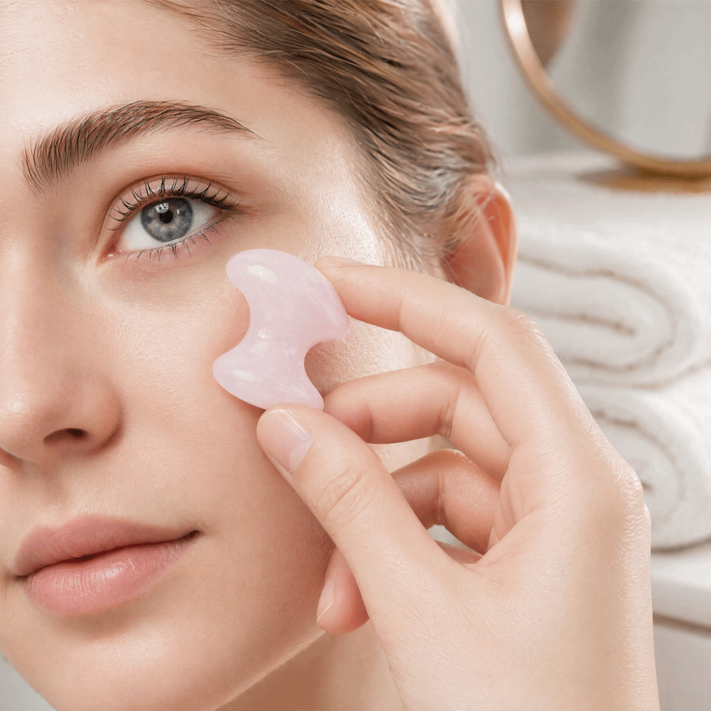 Kristal Gül Kuvars Masaj Taşı  - Gua Sha Tool Rose Quartz incelemesi ve fiyatı