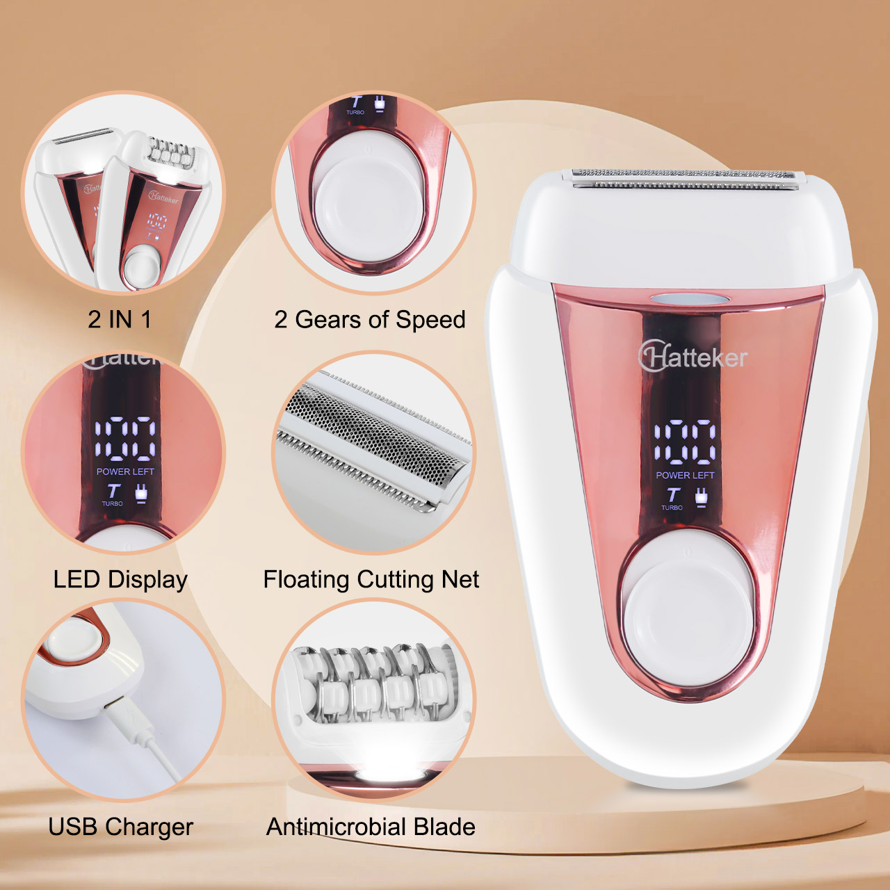 Hatteker 2'si 1 Arada Şarj Edi - Epilator Wireless incelemesi ve fiyatı