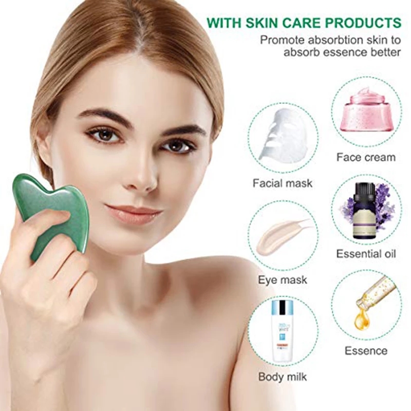 Gül Kuvars Doğal Yeşim Rulo Ma - Gua Sha Tool Rose Quartz incelemesi ve fiyatı