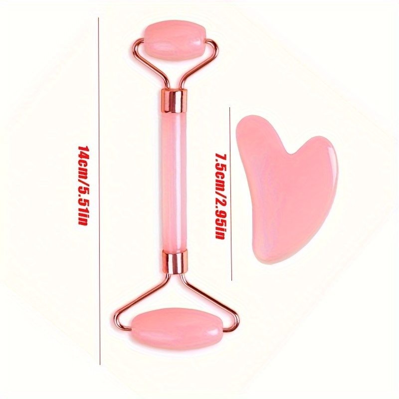 Yeni 2 Adet Gua Sha Yüz Taşı Y - Gua Sha Tool Rose Quartz incelemesi ve fiyatı