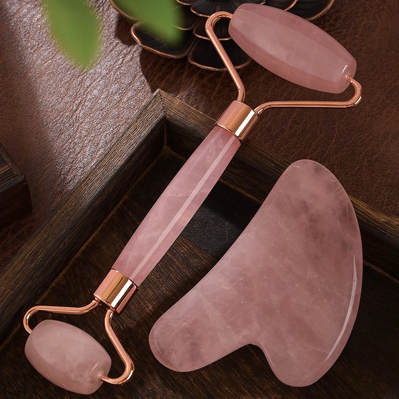 Gül Kuvars Yüz Rolleri Gua Sha - Gua Sha Tool Rose Quartz incelemesi ve fiyatı