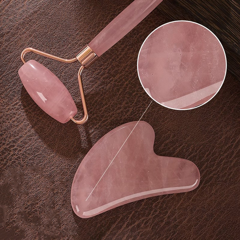 Gül Kuvars Yüz Rolleri Gua Sha - Gua Sha Tool Rose Quartz incelemesi ve fiyatı