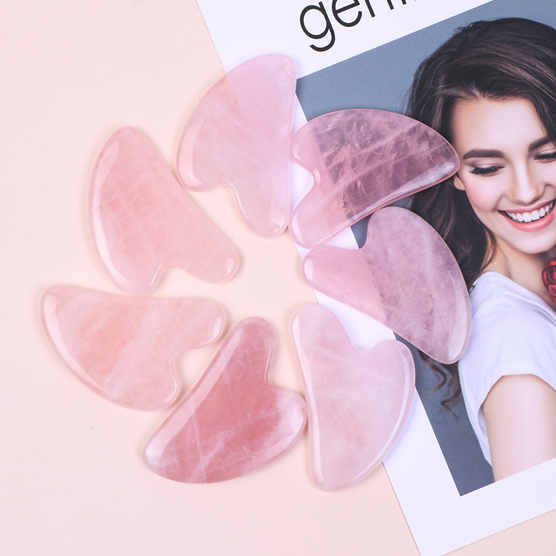 Sıcak Satışta A+ Gül Kuvars Gu - Gua Sha Tool Rose Quartz incelemesi ve fiyatı