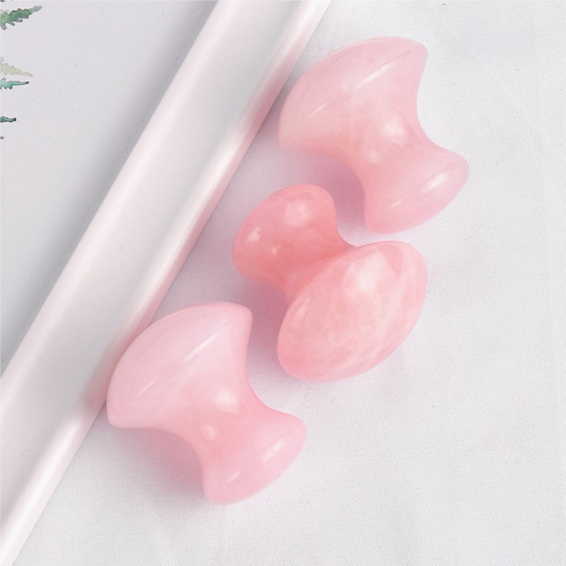 1 adet Mantar Şekli Guasha Yüz - Gua Sha Tool Rose Quartz incelemesi ve fiyatı
